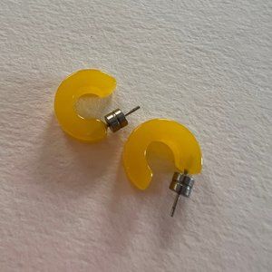 Anthropologie yellow earrings